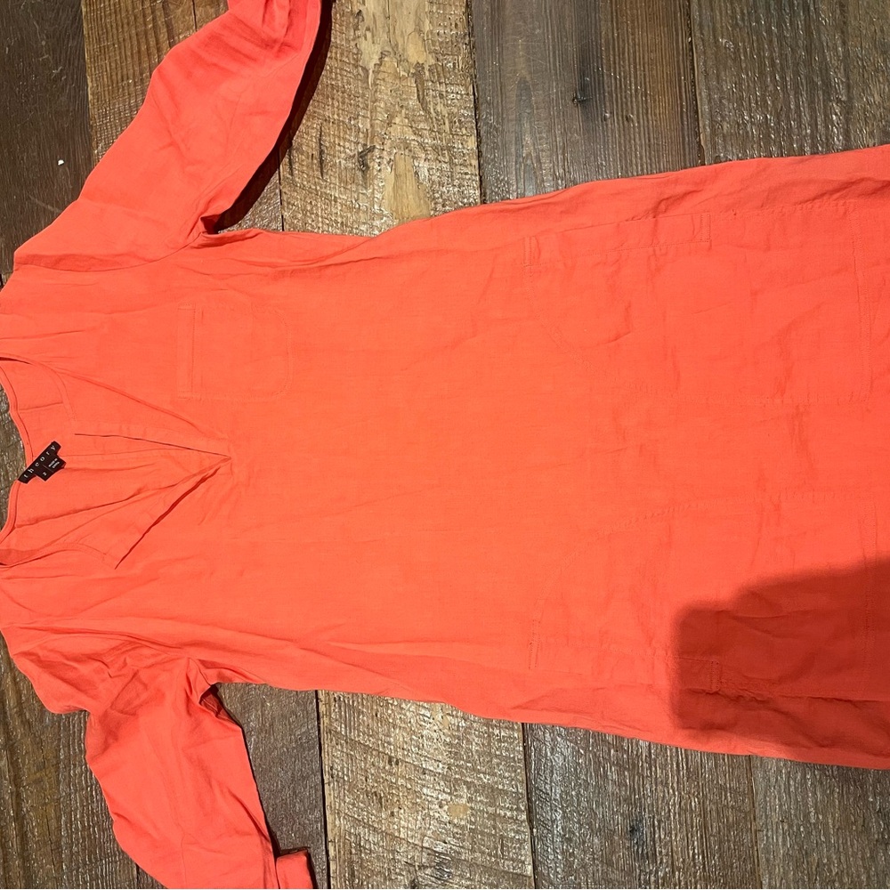 Theory Women's Mini Dress in Vibrant Orange